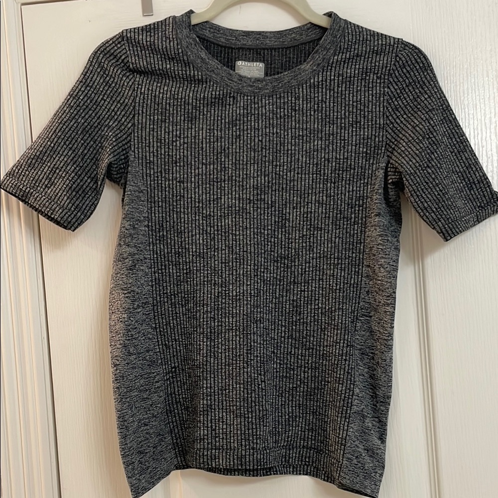 Athleta Gray Ribbed Women's Top